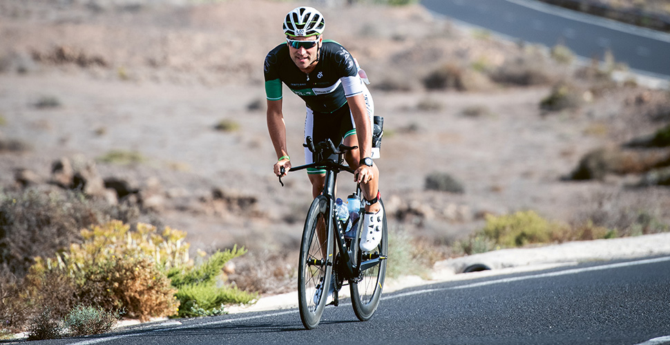 Nico Hoffmann beim Rennrad fahren